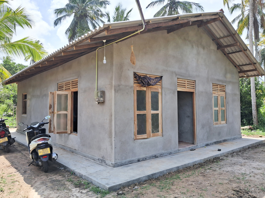 A newly built house.