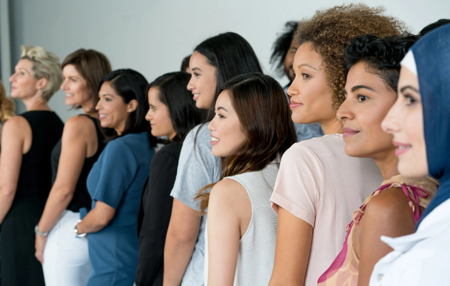 A group of diverse women.