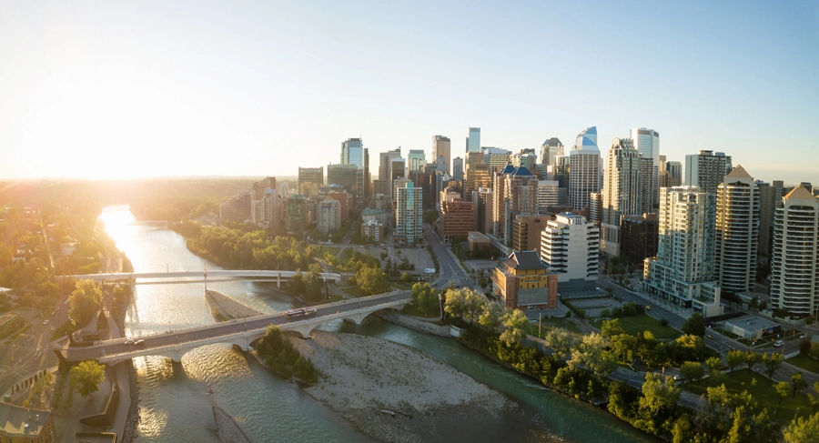 Downtown Calgary.